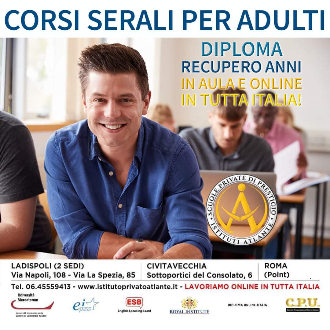 Diploma e recupero anni scolastici , il pomeriggio in promozione con borsa di studio a copertura del 50% della retta!